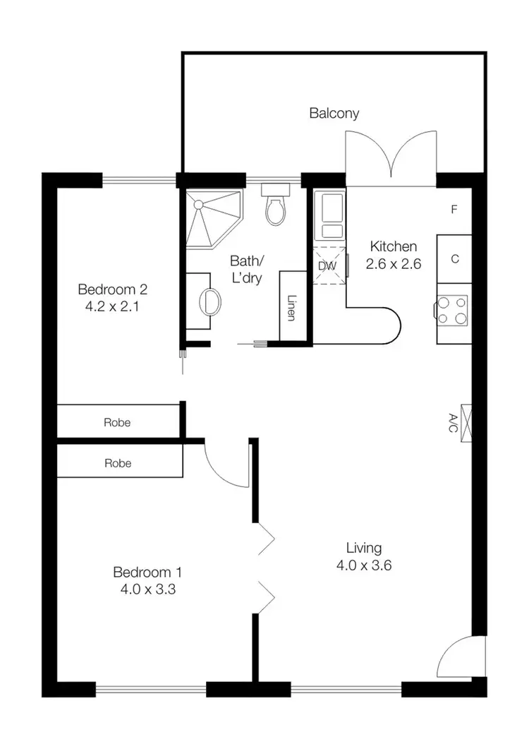 Floorplan of Homely unit listing, 5/5 Gurner Terrace, Grange SA 5022