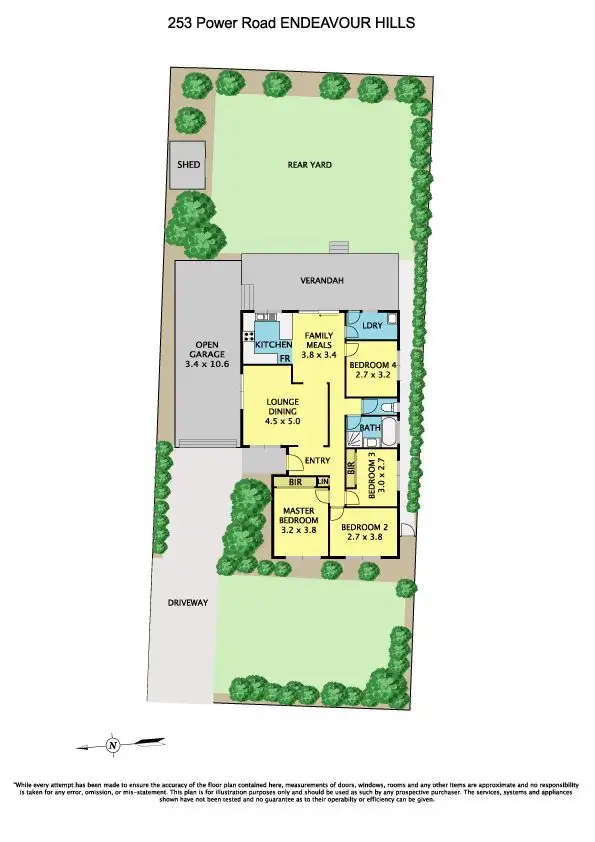 Floorplan of Homely house listing, 253 Power Road, Endeavour Hills VIC 3802