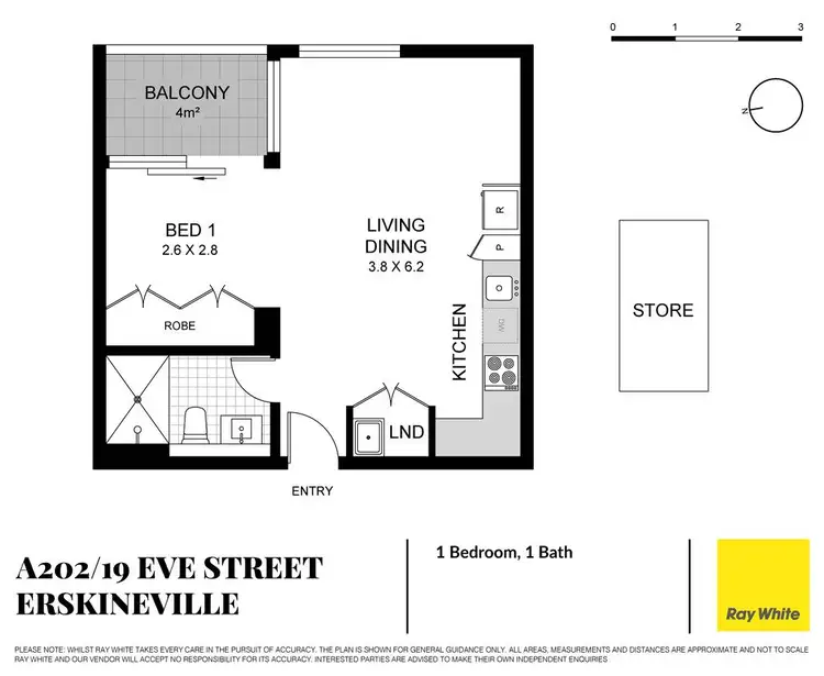 Floorplan of Homely apartment listing, A202/19-21 Eve Street, Erskineville NSW 2043