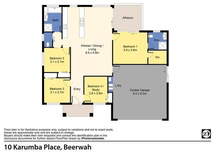 Floorplan of Homely house listing, 10 Karumba Place, Beerwah QLD 4519