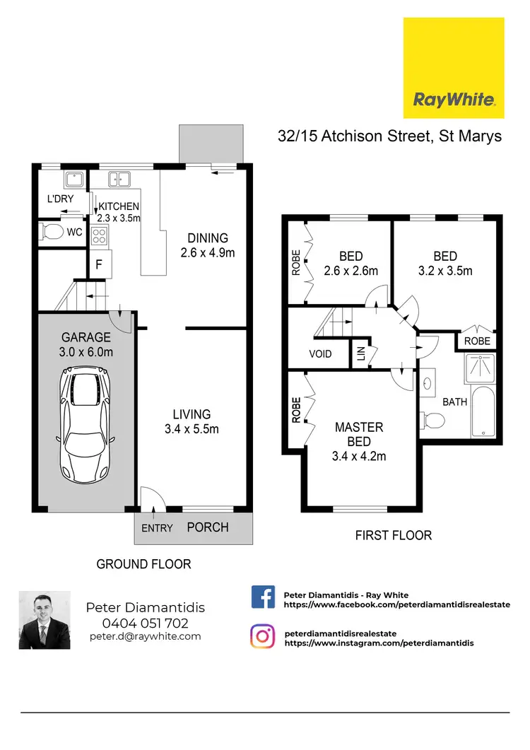 Floorplan of Homely townhouse listing, 32/15-25 Atchison Street, St Marys NSW 2760