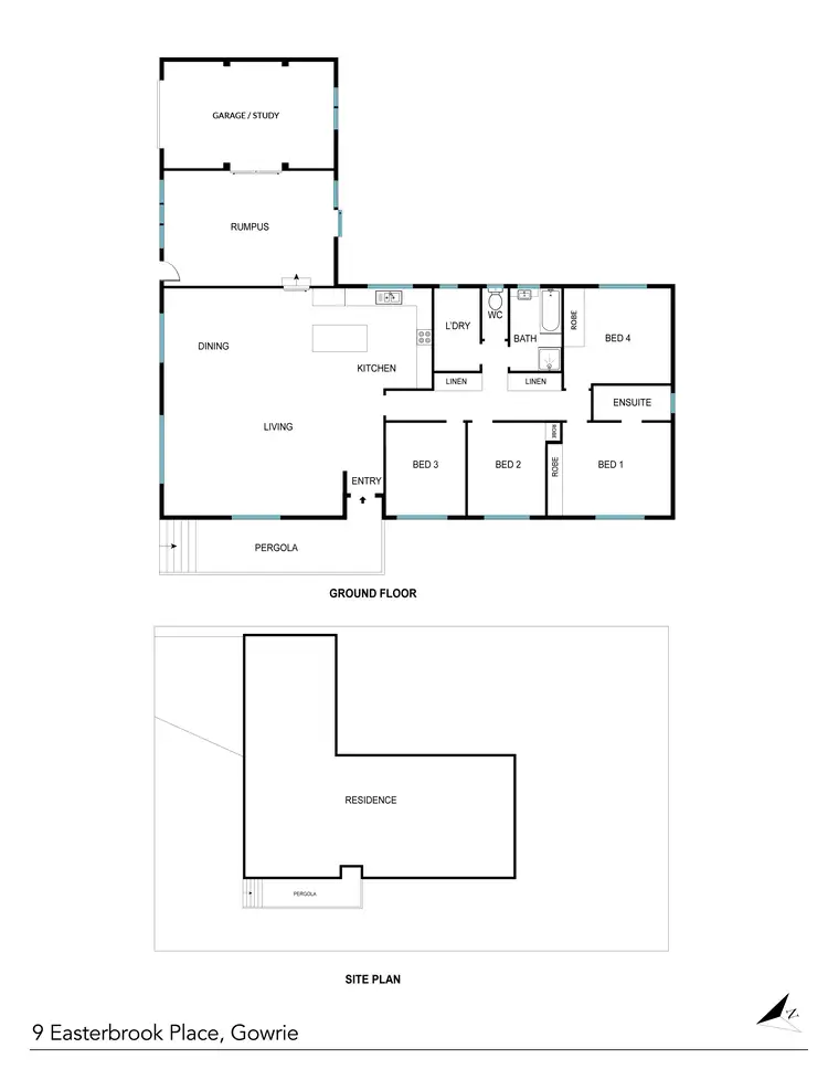 Floorplan of Homely house listing, 9 Easterbrook Place, Gowrie ACT 2904