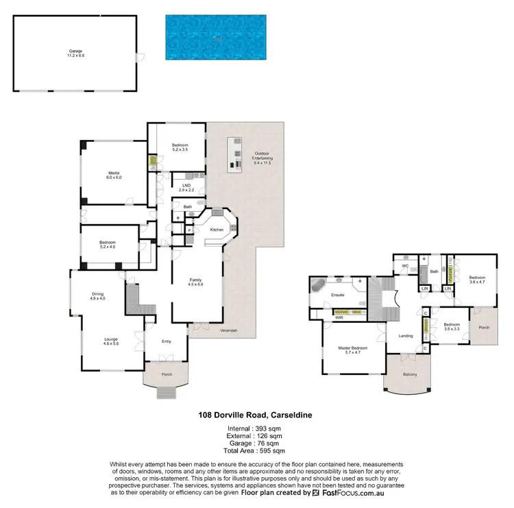 Floorplan of Homely house listing, 108 Dorville Road, Carseldine QLD 4034