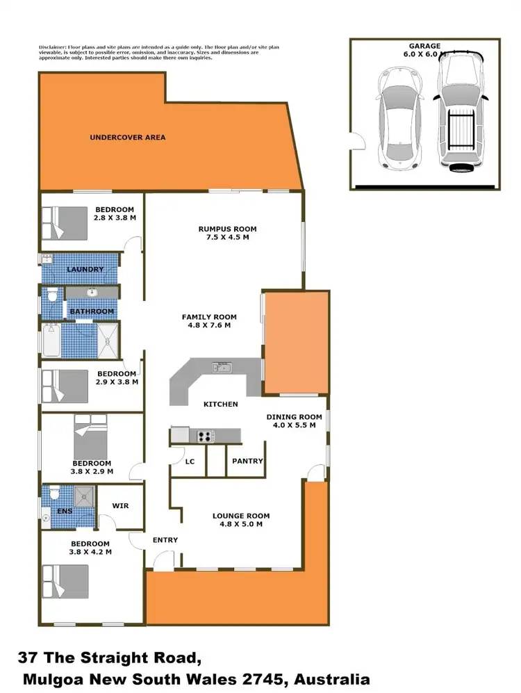 Floorplan of Homely house listing, 37 The Straight Road, Mulgoa NSW 2745