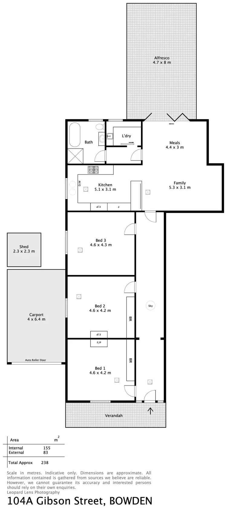 Floorplan of Homely house listing, 104A Gibson Street, Bowden SA 5007