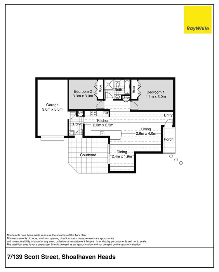 Floorplan of Homely house listing, 7/139 Scott Street, Shoalhaven Heads NSW 2535