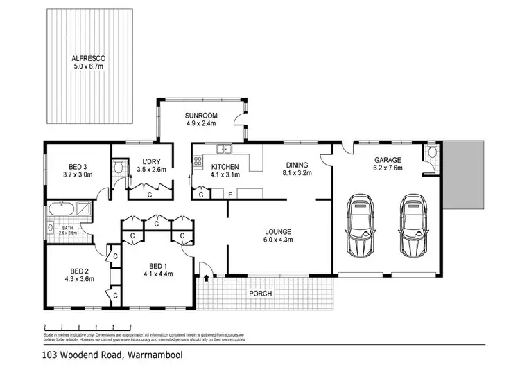 Floorplan of Homely house listing, 103 Woodend Road, Warrnambool VIC 3280