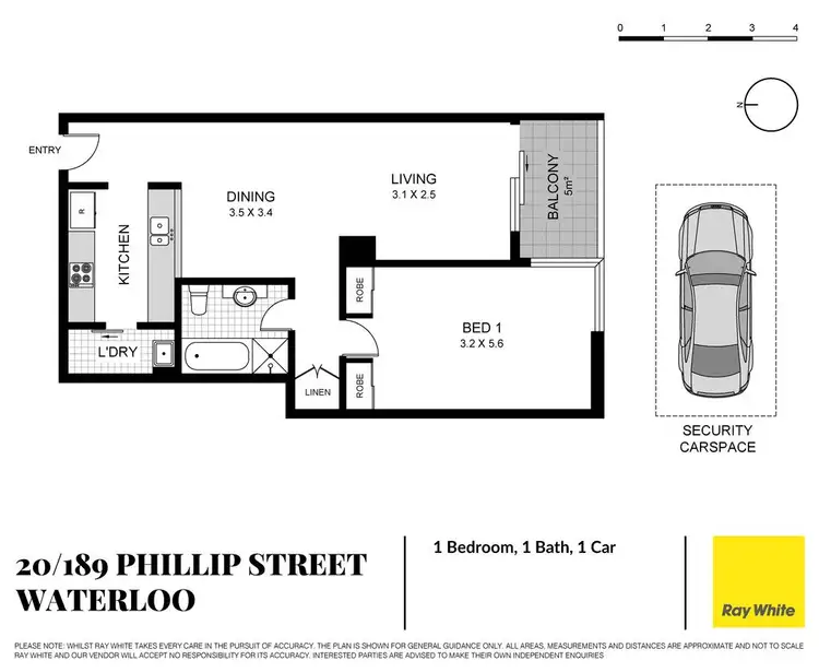 Floorplan of Homely apartment listing, 20/189 Phillip Street, Waterloo NSW 2017