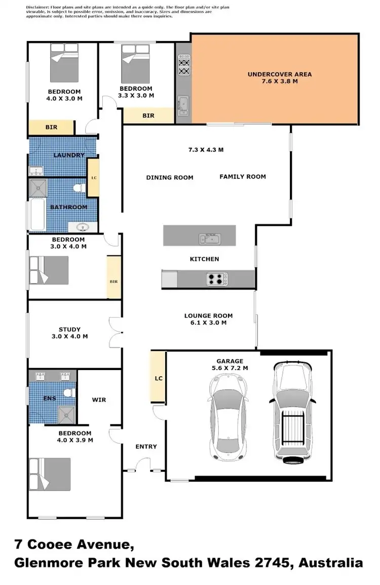 Floorplan of Homely house listing, 7 Cooee Avenue, Glenmore Park NSW 2745
