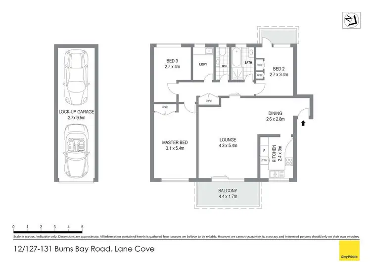 Floorplan of Homely apartment listing, 12/127-131 Burns Bay Road, Lane Cove NSW 2066