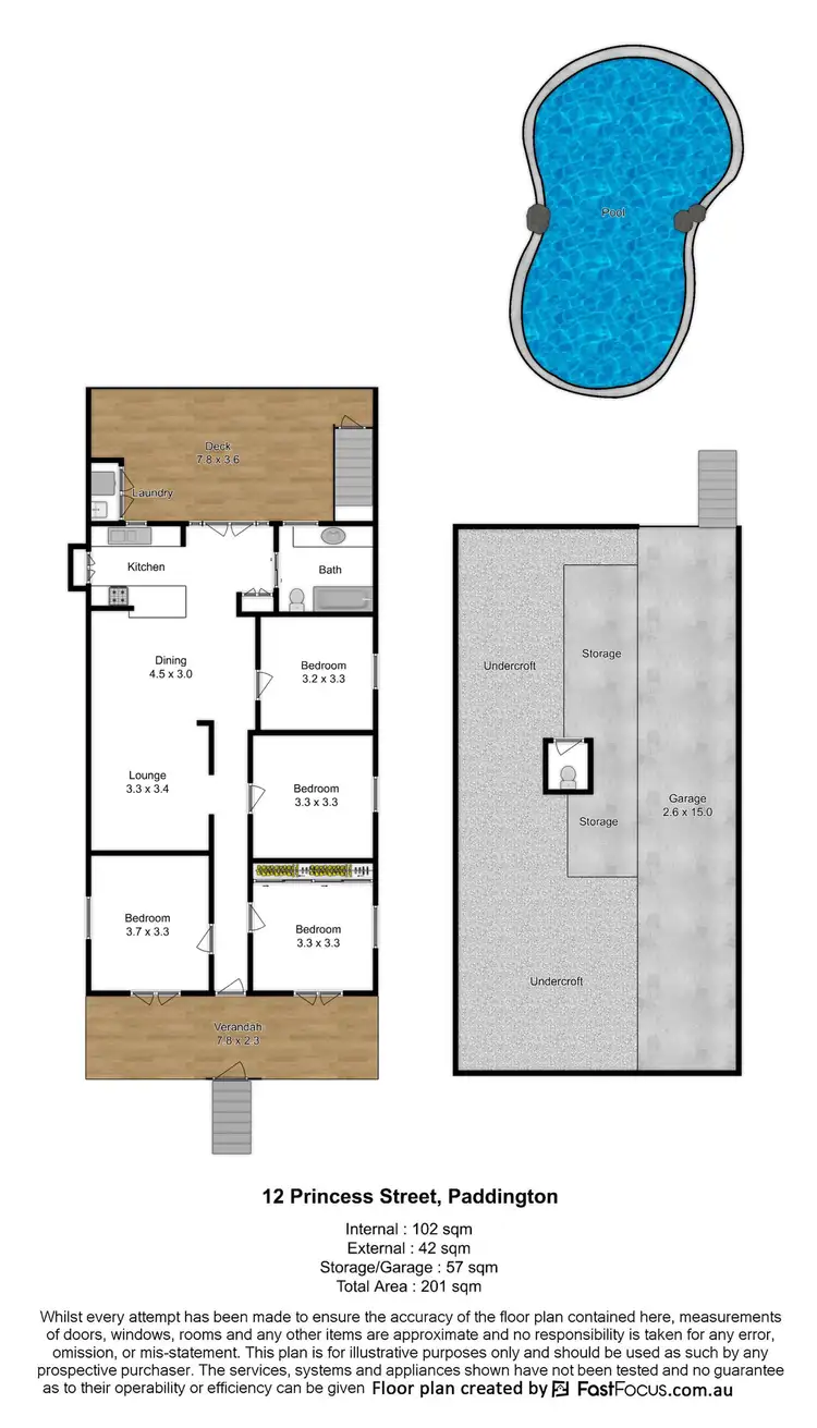 Floorplan of Homely house listing, 12 Princess Street, Paddington QLD 4064