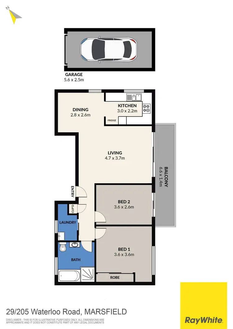 Floorplan of Homely unit listing, 29/205 Waterloo Road, Marsfield NSW 2122