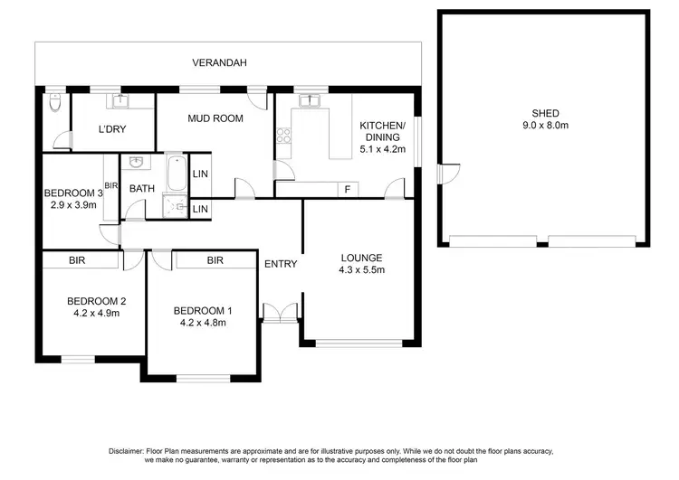 Floorplan of Homely house listing, 11 Gwendoline Street, Mount Gambier SA 5290