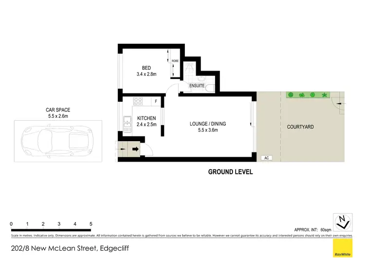 Floorplan of Homely apartment listing, 202/8 New McLean Street, Edgecliff NSW 2027