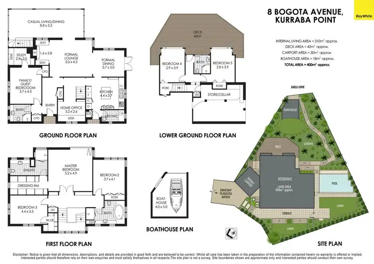Floorplan of Homely house listing, 8 Bogota Avenue, Kurraba Point NSW 2089