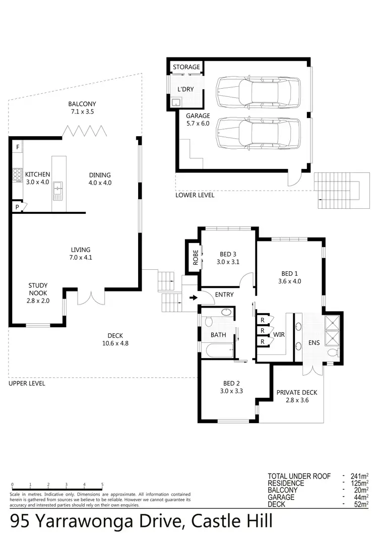 Floorplan of Homely house listing, 95 Yarrawonga Drive, Castle Hill QLD 4810