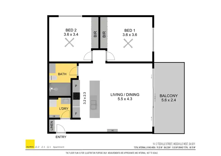 Floorplan of Homely house listing, 14/2 Todville Avenue, Woodville SA 5011