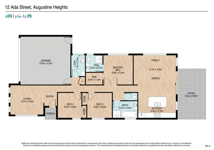 Floorplan of Homely house listing, 12 Ada Street, Augustine Heights QLD 4300