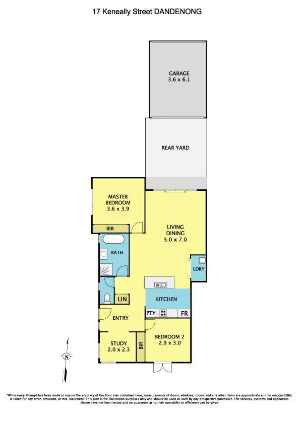 Floorplan of Homely house listing, 17 Keneally Street, Dandenong VIC 3175