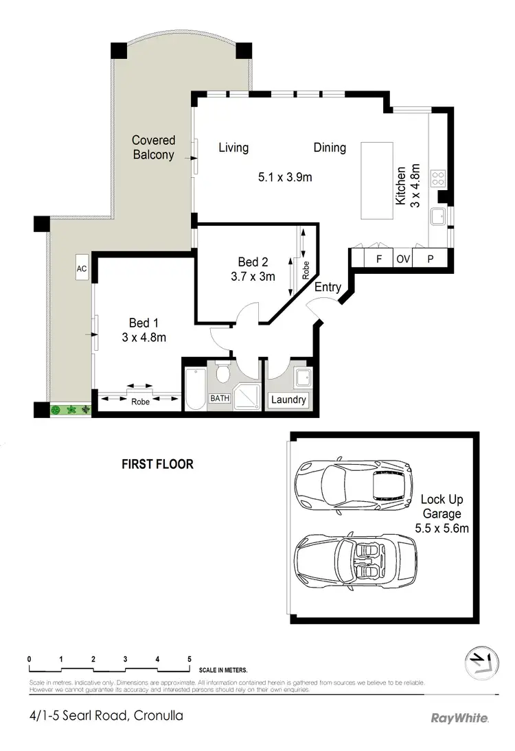Floorplan of Homely apartment listing, 4/1-5 Searl Road, Cronulla NSW 2230