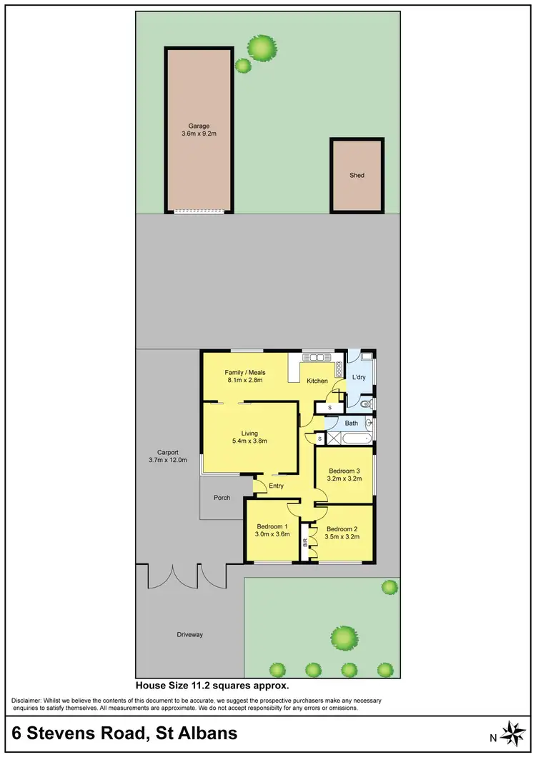 Floorplan of Homely house listing, 6 Stevens Road, St Albans VIC 3021
