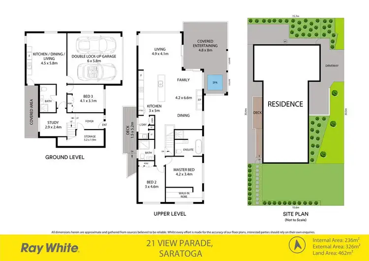 Floorplan of Homely house listing, 21 View Parade, Saratoga NSW 2251