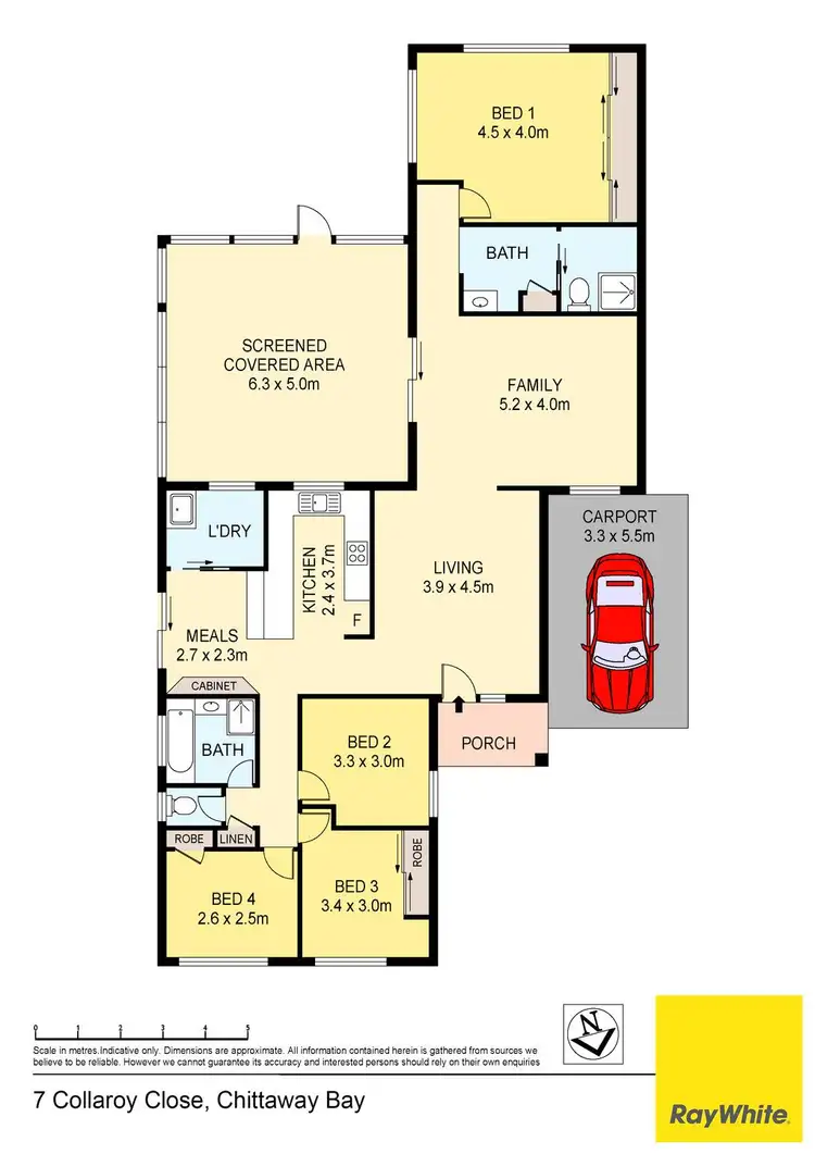 Floorplan of Homely house listing, 7 Collaroy Close, Chittaway Bay NSW 2261