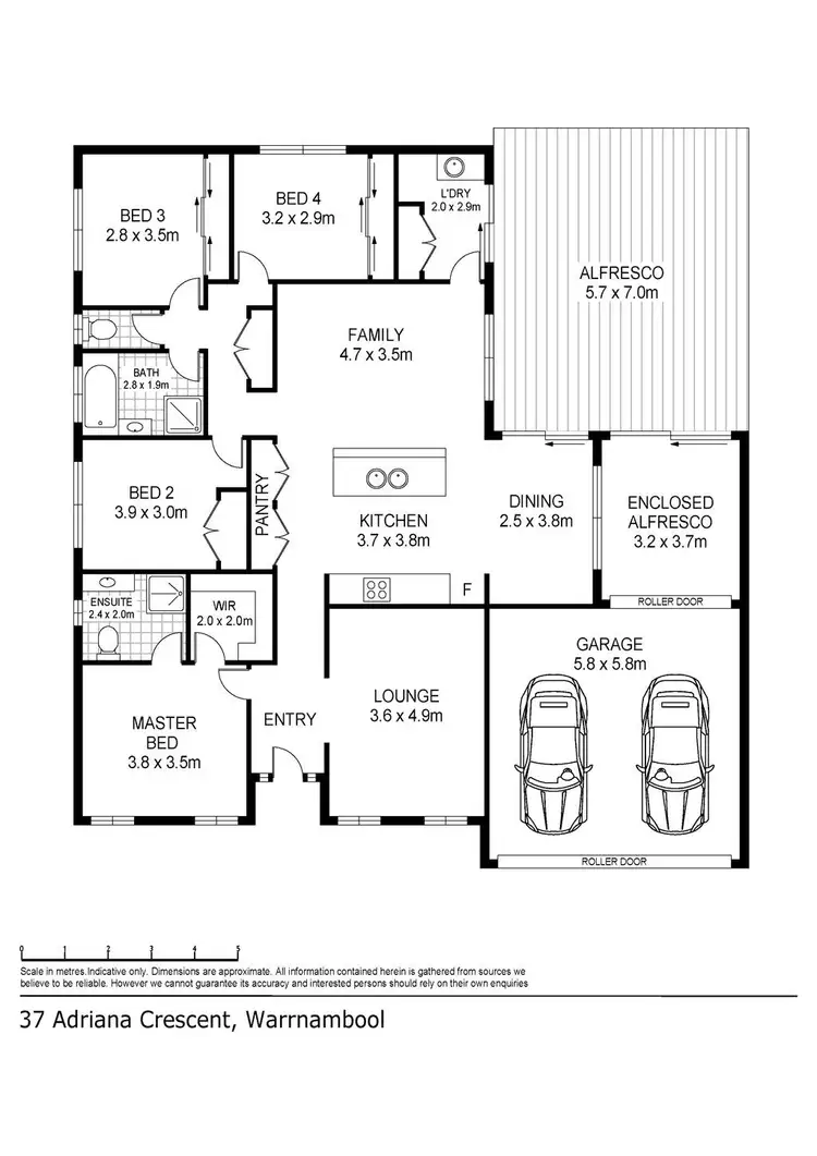 Floorplan of Homely house listing, 37 Adriana Crescent, Warrnambool VIC 3280
