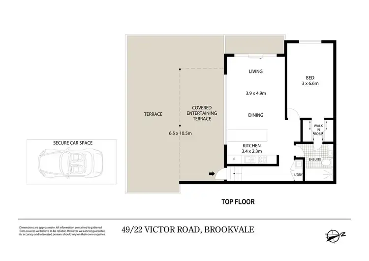 Floorplan of Homely apartment listing, 49/22 Victor Road, Brookvale NSW 2100