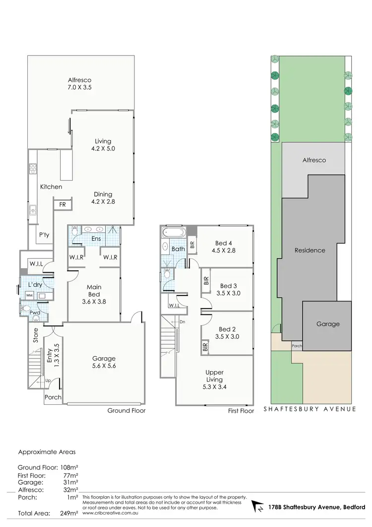 Floorplan of Homely house listing, 178A Shaftesbury Avenue, Bedford WA 6052