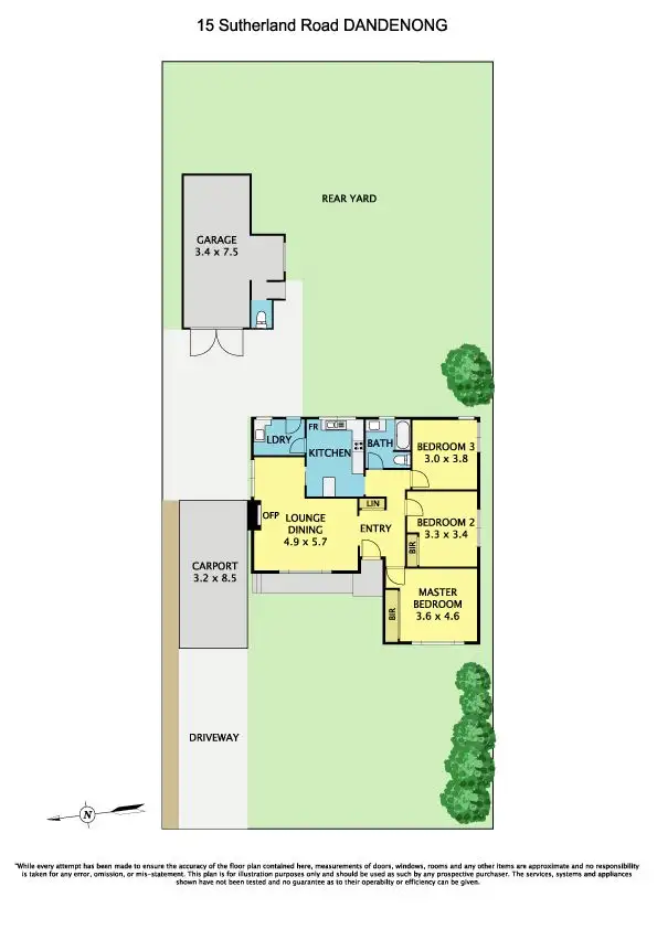 Floorplan of Homely house listing, 15 Sutherland Road, Dandenong VIC 3175