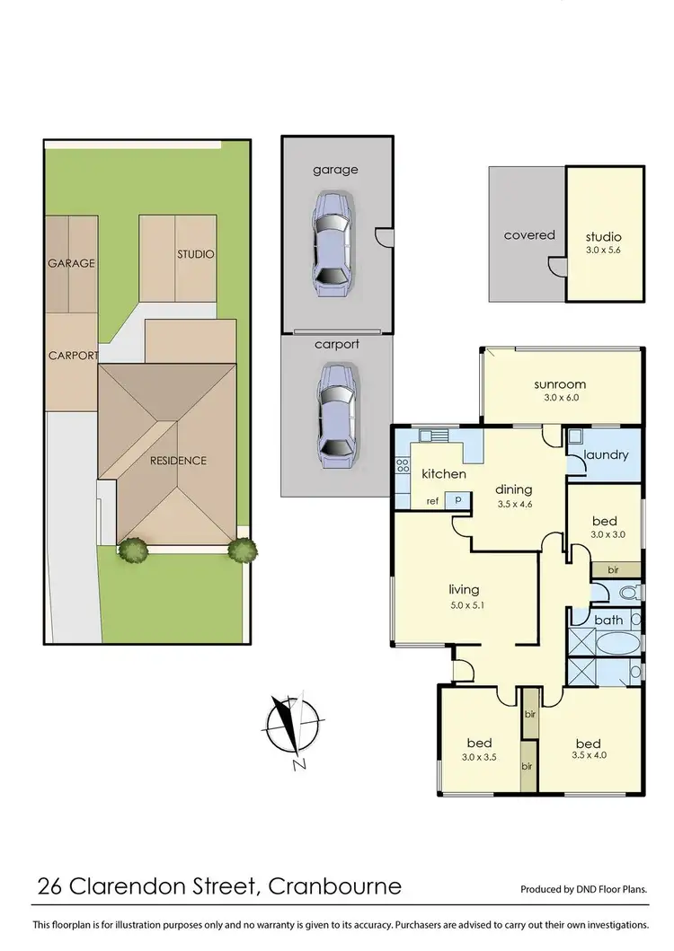 Floorplan of Homely house listing, 26 Clarendon Street, Cranbourne VIC 3977