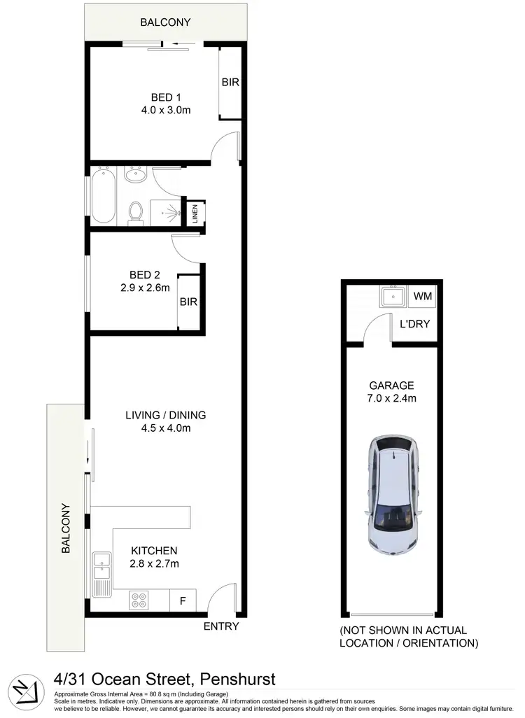 Floorplan of Homely unit listing, 4/31-33 Ocean Street, Penshurst NSW 2222