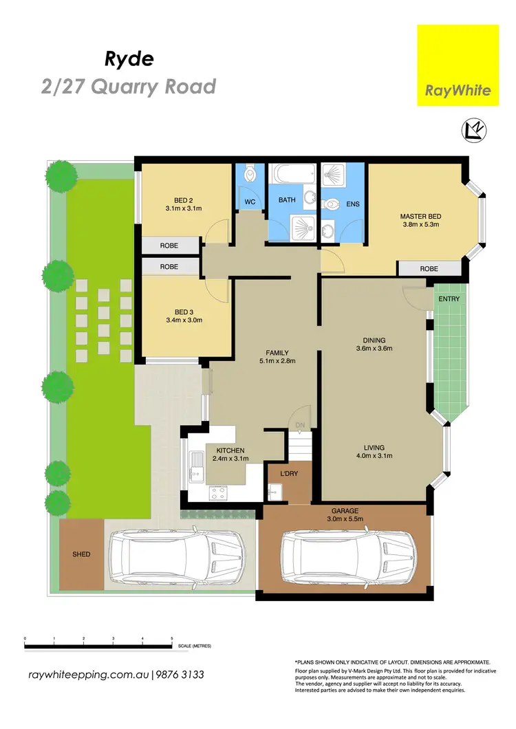 Floorplan of Homely villa listing, 2/27 Quarry Road, Ryde NSW 2112