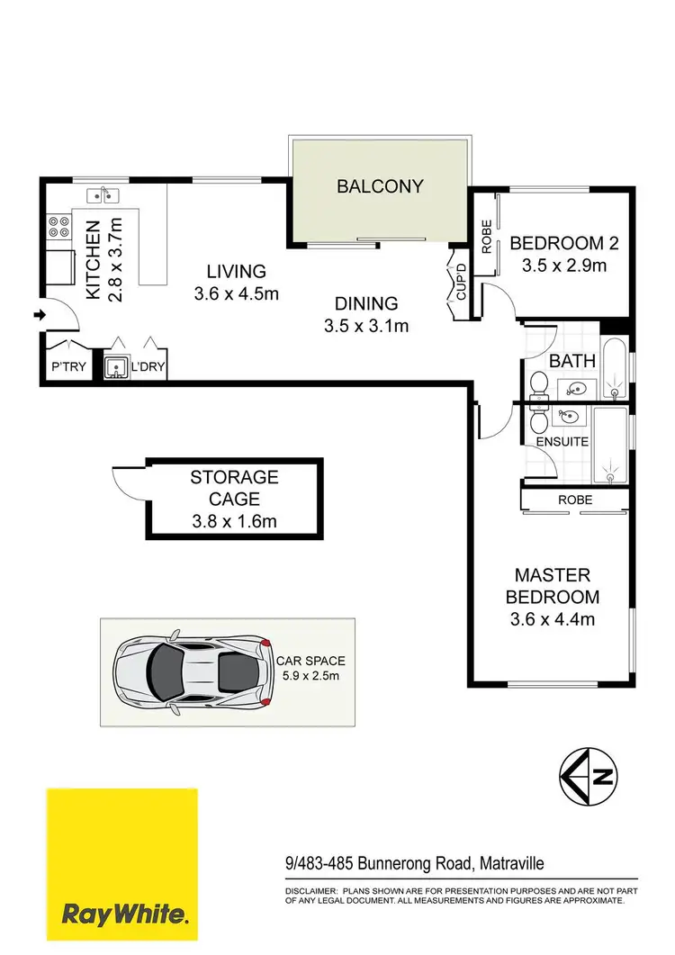 Floorplan of Homely apartment listing, 9/483-485 Bunnerong Road, Matraville NSW 2036