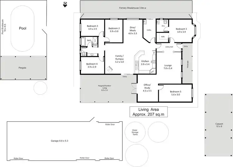 Floorplan of Homely house listing, 33 Von Bertouch Road, Winkie SA 5343
