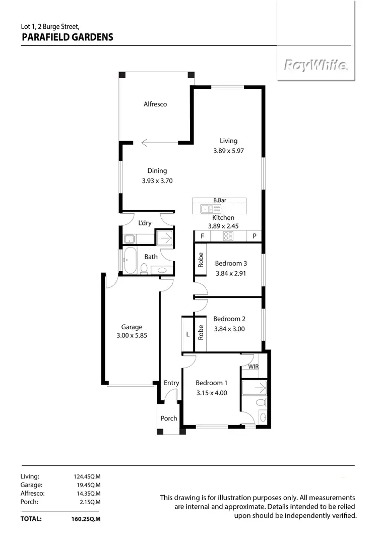 Floorplan of Homely house listing, 31b Lamorna Parade, Parafield Gardens SA 5107