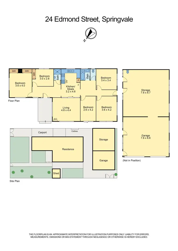 Floorplan of Homely house listing, 24 Edmond Street, Springvale VIC 3171