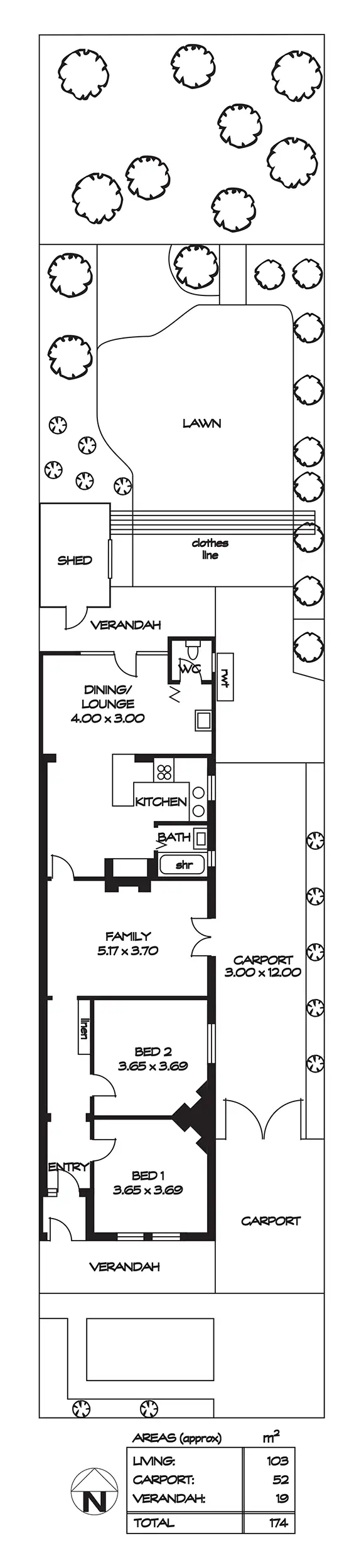 Floorplan of Homely house listing, 24 Norma Street, Mile End SA 5031