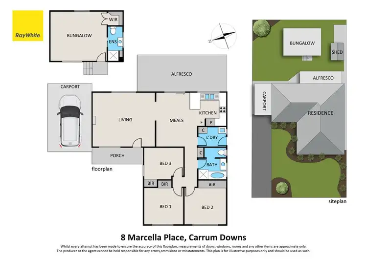 Floorplan of Homely house listing, 8 Marcella Place, Carrum Downs VIC 3201