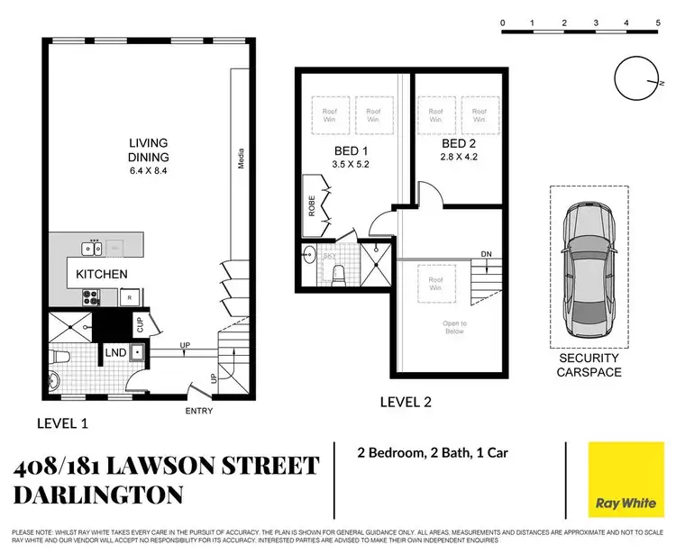 Floorplan of Homely apartment listing, 408/181 Lawson Street, Darlington NSW 2008