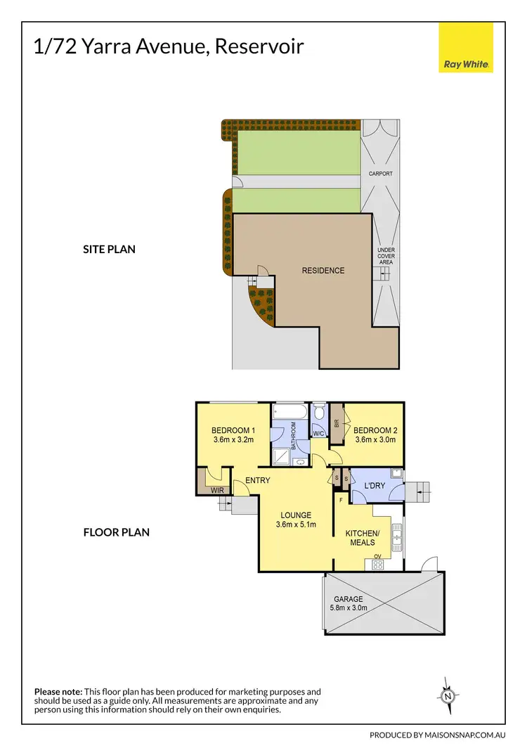 Floorplan of Homely house listing, 1/72 Yarra Avenue, Reservoir VIC 3073