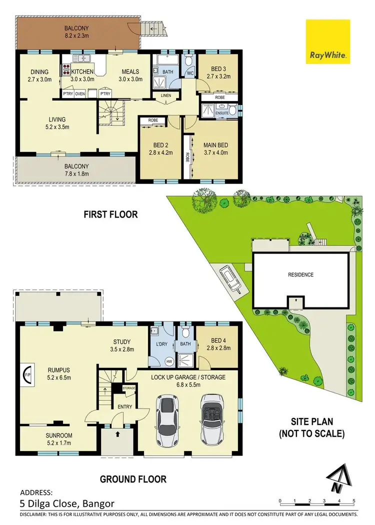 Floorplan of Homely house listing, 5 Dilga Close, Bangor NSW 2234