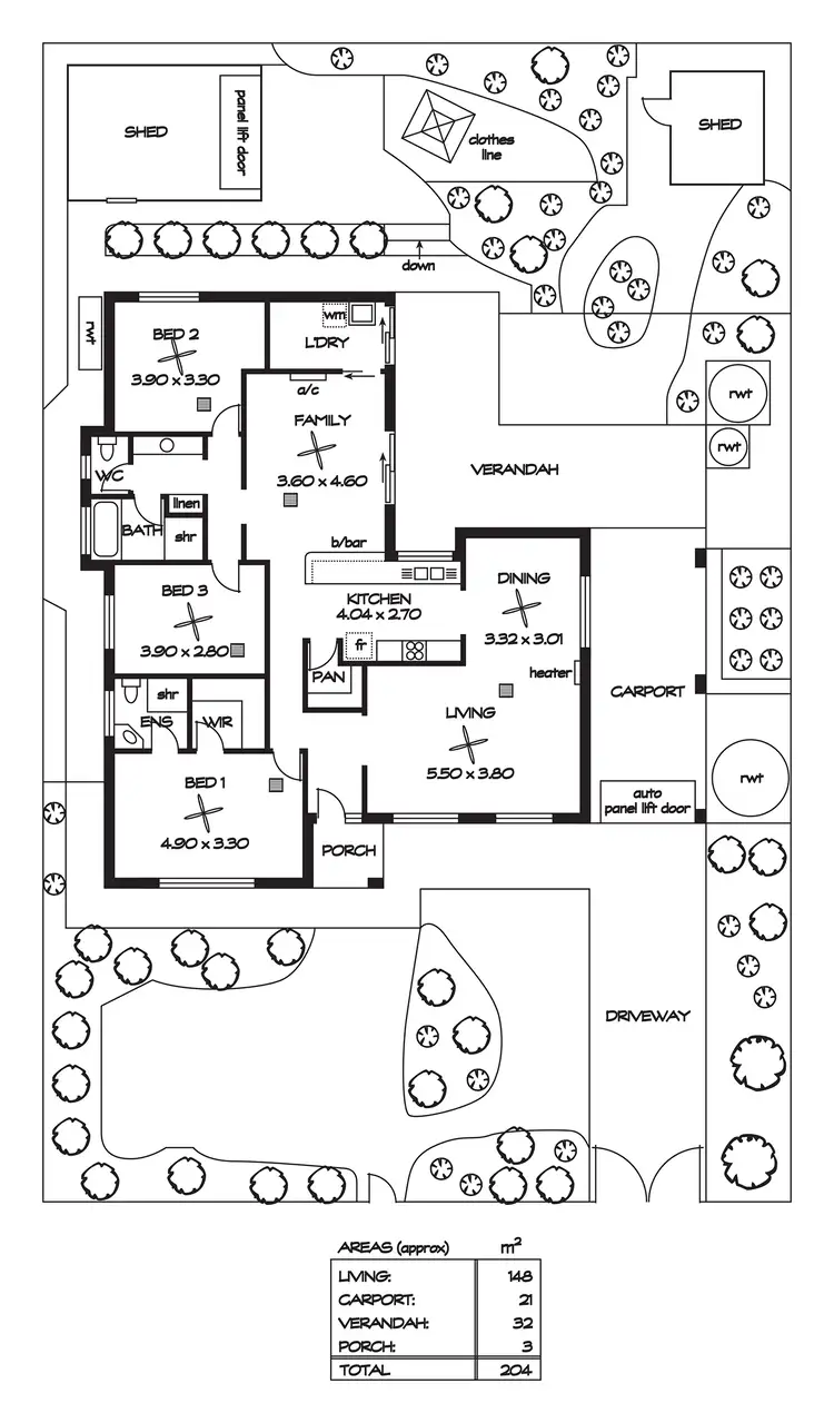 Floorplan of Homely house listing, 90 Spains Road, Salisbury Downs SA 5108