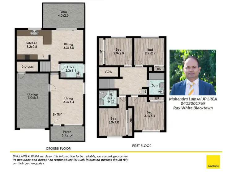 Floorplan of Homely townhouse listing, 4/144 Hamrun Circuit, Rooty Hill NSW 2766