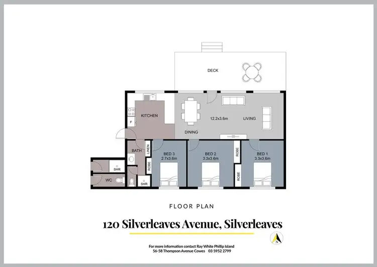 Floorplan of Homely house listing, 120 Silverleaves Avenue, Silverleaves VIC 3922