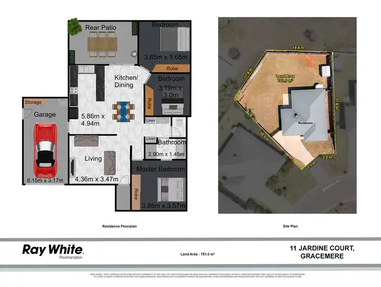 Floorplan of Homely house listing, 11 Jardine Court, Gracemere QLD 4702