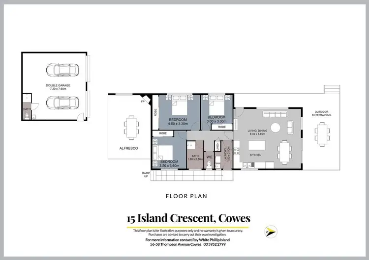 Floorplan of Homely house listing, 15 Island Crescent, Cowes VIC 3922