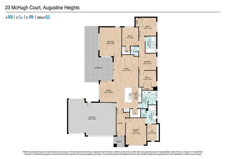 Floorplan of Homely house listing, 23 Mchugh Court, Augustine Heights QLD 4300