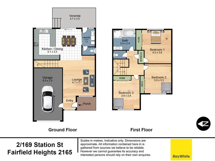 Floorplan of Homely townhouse listing, 2/169 Station Street, Fairfield Heights NSW 2165